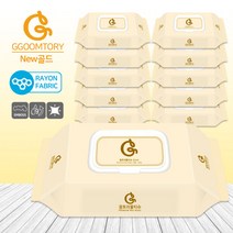 꿈토리 [실라리안] 물티슈 New 골드 캡형 10팩 / 65g 엠보싱 60매, 1