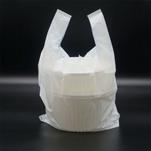 일회용 배달포장 비닐봉투 소 100매 실링 탕용기 봉지