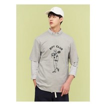 [빈폴(아울렛)] [빈폴멘] [30%OFF] 라이트 그레이 보이 클럽 그래픽 티셔츠 (BC