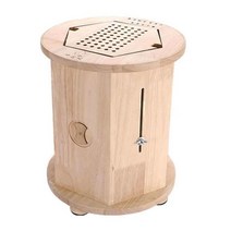 원목좌훈기 좌훈의자 좌욕의자 쑥뜸기 쑥봉1308540 L3, 생강 그물이 있는 대형 배럴1308