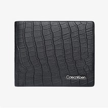 CaecnKoen 남성용 가죽 반지갑 악어무늬 소가죽