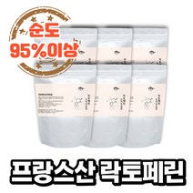 프랑스 순도 95% 저분자단백질 락토페린 200gx2봉 분리유단백분말 모로오렌지농축분말 유산균 유산균사균체단백분말 락토바실러스 L아르기닌 비타민비군 엽산 비오틴, 6봉