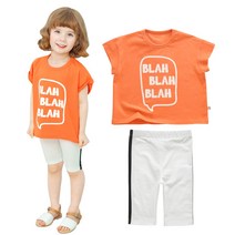 까꿍놀이터 블라코디세트C 유아 간지 여름 반팔티 7부레깅스 국내제작