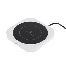푸드 보온 머그 워머 히터 80°c 커피 컵 앰프 책상 3 온도 모드 용 차 우유 물을위한 대형 패널 가열 코스터 4h 자동 차단, 영국 검은 사각형