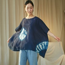 천연염색옷 생활한복 풍기 인견 블라우스 가오리 티셔츠
