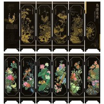 미니병풍 화조도병풍 제사용병풍 돌잔치병풍 종이병풍 돌잔치병풍 디자인병풍 Xunjinji 중국어 특성 칠기 작은 화면 Qingming Shanghetu 가정 장식 비즈니스 외교, 새소리