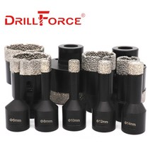 코아드릴 함마 엔진 건식 피셔Drillforce-M14 스레드 드릴링 코어 비트 구멍 톱 도자기 타일 대리석 석재, 02 8mm
