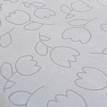 플러시 소파 좌석 쿠션 커버 1 피스 L 자형 소파용 고탄력, Headrest, Flower Grey