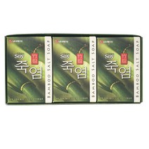 [우블리스] LG생건 죽염비누3개입 죽염 대나무 추출물 비누, 1개, LG생건 죽염비누3P