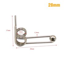 와이어 직경 1.2mm 컬링 아이언 교체 2 개 더블 리턴 토션 스프링 헤어 컬링로드 액세서리, [02] 28mm