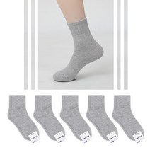 케이삭스 남성용 밴딩 커버 스포츠 무지 중목 양말 10켤레