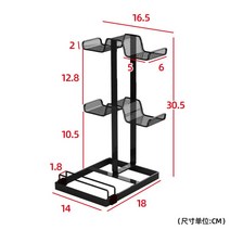 헤드폰거치대 게임패드 컨트롤러 스텐드 거치대 Ps5 ps4 xbox 스위치에 적합한 게임 패드 브래킷 헤드셋 휴대 전화 크리 에이 티브 스토리지 랙, 보통(검은색), 04.라이트 퍼플 오디너리(블랙)