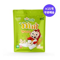 [15개 무료배송] 프로엠 유기농 까까 코코몽 대용량 현미스낵 50g x 15개 아이과자 쌀과자 아기간식 세트, 단품