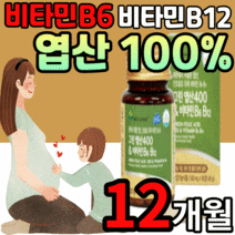천연 레몬유래 엽산 비타민b b6 b9 b12 100% 90정 임신전 부부 비타민 비 임신 초기 중기 말기 임산부 수유부 고용량 고함량 출산전 출산후 산후 영양제 식 약 처 인증, 12개월 분, 500mgX90정