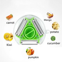 다기능 야채 커터 가정용 수동 고기 커터 무 감자 강판 레몬 슬라이서 주방 과일 및 야채 도구, 다크 카키