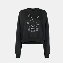 리본즈 메종 마틴 마르지엘라 마르지엘라 22FW 넘버링 블랙 맨투맨 1020955801896961hq1725 (P002415369)