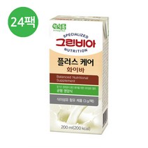 그린비아 플러스케어 화이바 200ml x 24팩
