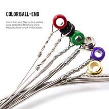 10 세트 Orphee 일렉트릭 기타 줄 전문 QE29 시리즈 니켈 합금 매체 (011-050) 코팅 액세서리, 한개옵션0