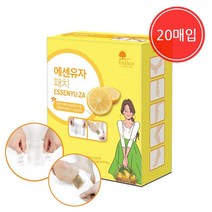 국산 발패치 에센스네이쳐 에센유자 밴드형 20매입 수액패치 90627EA, 1