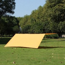 대형천막 천막 캠핑온 편안한 사각 그늘막 타프 세트(3 오렌지)