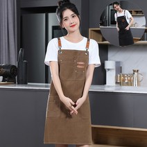 캔버스앞치마 데님앞치마 바리스타앞치마 미용앞치마 화방앞치마 작업용 앞치마, 3포켓 캔버스앞치마(카키)