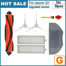 진공 청소기 액세서리 Xiaomi G1 Mijia HEPA 필터 메인 사이드 브러시 걸레 Mi 로봇 진공 걸레 예비 부품, 1-사진으로