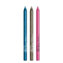NYX 닉스 에픽 웨어 라이너 스틱 아이라이너 펜슬 로즈 골드, Pack Of 3 (Turquoise Storm/ Al