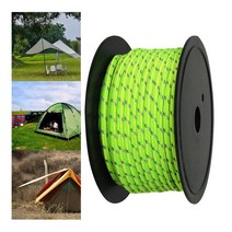 다기능 반사 텐트 로프 가이라인 30M 6mm 다크 어닝 배낭 여행 및 수상 활동용, 01  Fluorescent Green