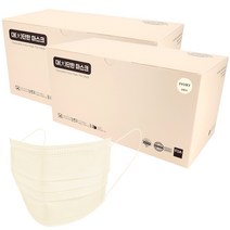 대단한마스크 특대형 귀안아픈 마스크, 30매, 2개, 아이보리