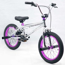 묘기 자전거 BMX 액션 스포츠 입문용 스턴트 16인치, 블루 블랙