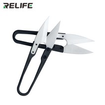도자기 공예 도구 세트 RELIFE RL-102 절연 된 지르코니아 세라믹 U-가위 전화 수리를위한 Anti-magnetic, 한개옵션1, 한개옵션0