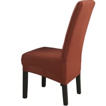 편한식탁의자 높은 다시 XL/M 크기 솔리드 일반 염색 의자 커버 스트레치 다이닝 룸 웨딩 연회 스판덱스 홈, 06 COLOR 6_01 Medium(48-55cm)
