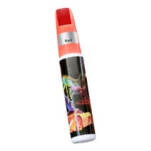 크롬도색 자동차 페인트 수리 펜 스크래치 레드 블랙 화이트 실버 그레이 터치 12ML, 2.빨간