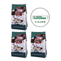 미니초코 웨이퍼 피넛 140g 3봉+ 손소독제1개, 피넛140g 3봉