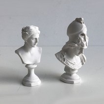 로마 신화 인물 미니 석고상 (5cm) 20종 오너먼트 오브제 카페 인테리어 소품 조각상, 05 몰리에르