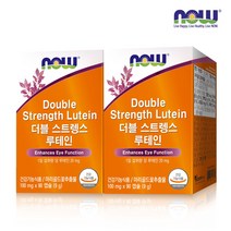 [한국공식총판] 나우푸드 더블 스트렝스 루테인 90캡슐 2박스 (6개월분), 100mg x 90캡슐 (9g)