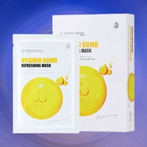 메디필 [정품 화장품] 피부과 셀프 관리 지성 건성 지복합성 건조 여드름 중년 피부 고함량 비타민 밤 리프레싱 마스크 25ml*10매, 1세트