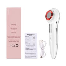 피부관리기 홈케어 리프팅 쿨링마사지기 클린징 rf 페이셜 마사지 ems 뷰티 머신 진동 led 광선 치료 장치 페이스 도구 조임 뷰티 케어, 상자 포함