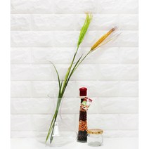 모노플라워 2색 보리가지 1p (그린 노랑) 조화 그린소재 인테리어 소품 장식, 그린