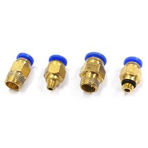 보급형 황동 푸쉬 원터치 피팅 모음 1.75 3mm 호환 (PC4-01 / M5 / M6 / PC6-01), 2. 4x2 튜브 M5 나사 (1.75mm)