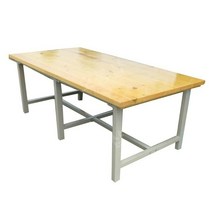 공장 작업대 다이 산업용 주방 스텐 작업장 다용도 철제 작업용 테이블, 2mx1mx75cm