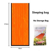 비상 생존 침낭 26 미크론 PE 알루미늄 필름 캠핑 하이킹 방수 단열 담요 텐트, [04] Orange Bag