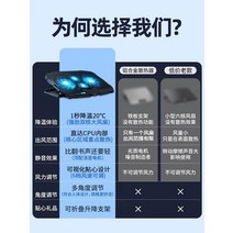 Xiao Yang 추천 노트북 라디에이터 베이스 15.6인치 배기 팬 Xiaomi Lenovo Savior Alien에 적합한 17인치 게임 북 음소거 높이 브래킷, [02] Black Standard Edition 높이
