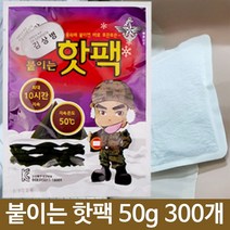 김상병 붙이는핫팩 50g 옷에붙이는핫팩 300개, 1