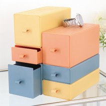사무실 책상정리함 수납함 데스크 오거나이저, 20x10x10cm 옐로우