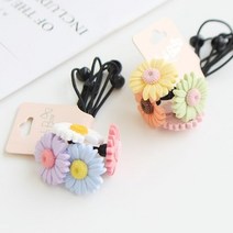 베베까꿍 유아 아동 여아 어린이 초등학생 데이지 머리방울 헤어링세트