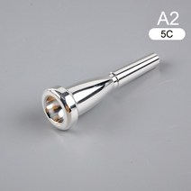 전문 트럼펫 마우스 피스 Meg 3C/5C/7C 크기 바흐 초보자용 뮤지컬 액세서리 부품 또는 손가락 연습기, 02 A2