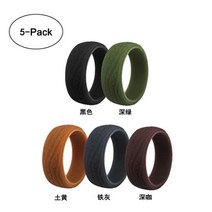나무반지 돈들어오는 부처 우드링 혼합 색상 우드 그레인 실리콘 남성 반지 5 가지 파티 스포츠 웨딩 칵테일 개