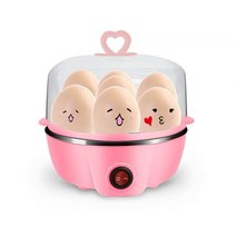 계란찜기, 핑크 플랫 + 측정 컵_3 홀 플러그