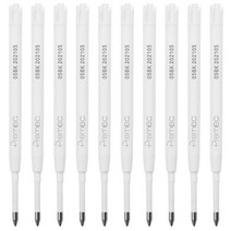 샤오미 Mijia 메탈 로그인 펜 볼펜 서명 0.5MM PREMEC 부드러운 스위스 리필 검정/파랑/빨강 잉크, 10better Black ink